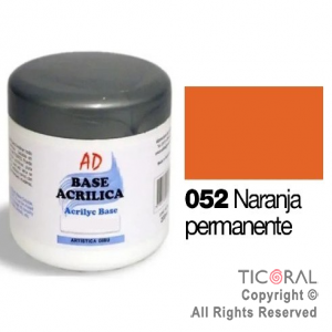 BASE ACRILICA AD 062 NARANJA PERMANENTE 200ML X 3 UNIDADES